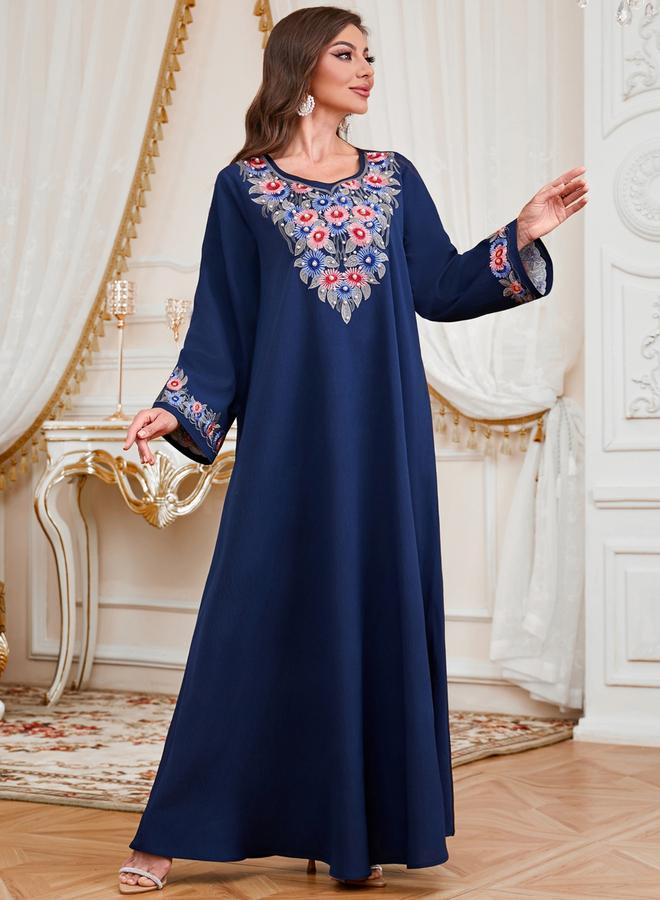 Take Two Women Embroidered Faux Pearl Jalabiya - Image 4